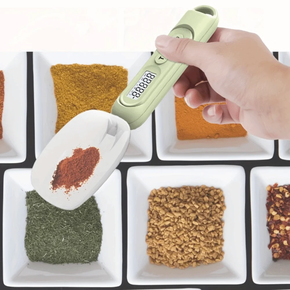 Portable Electronic Digital Spoon Scale LCD Screen 500g/0.1 G Weight Measuring Spoon Convertible Units Mini Coffee Scale Cooking