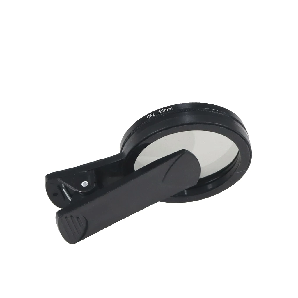 52 mm kreisförmiger, universeller, tragbarer Polarisator-Kameraobjektiv-Clip, CPL/UV-Filter-Set für iPhone, Handy, Smartphone – Detail 4