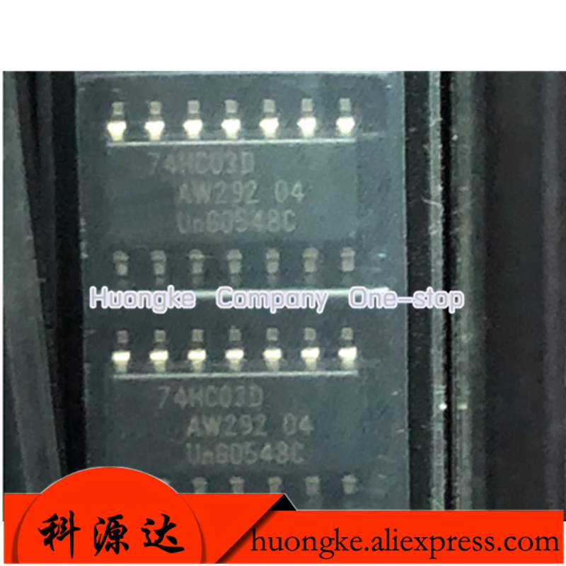10PCS/LOT 74HC03 SN74HC03DR 74HC03D SN74HC03D SN74HC03  SOP14 IC GATE NAND 4CH