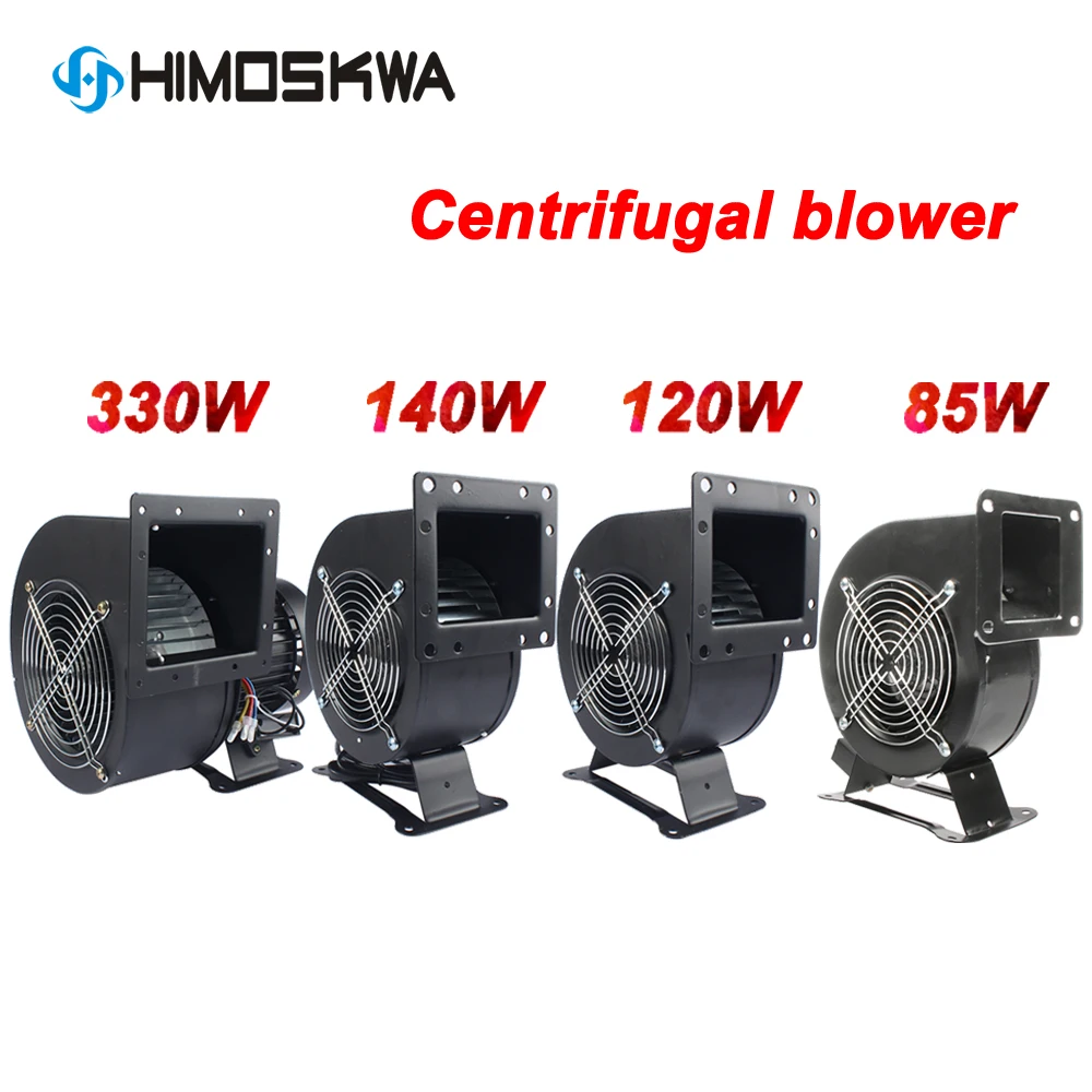 Ventilador de Ar Refrigeração Industrial, Freqüência de Pequeno Poder Ventilador de Poeira Centrífuga, AC 220V, 380V, 120W, 140W, 330W, UE