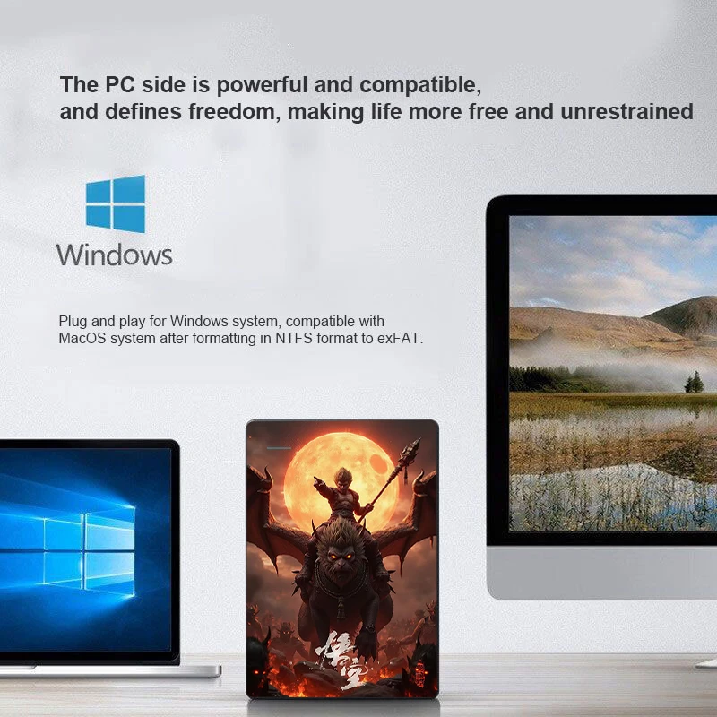 CoolFish Portable SSD External Hard Drive 1TB 512GB USB3.0 External Hard Disk Storage Decives For Laptop PC Macbook External SSD