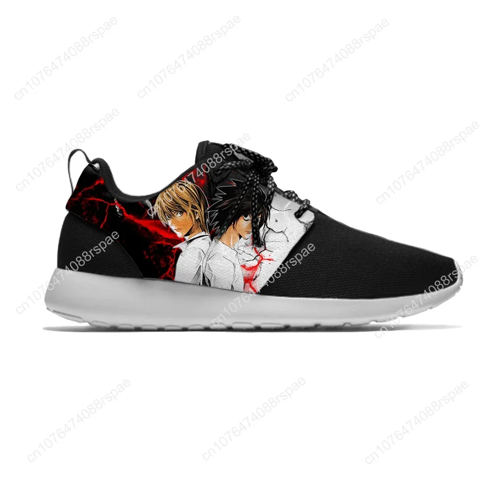 Hot Japanese Anime Manga Death Note Misa Amane Mesh scarpe da corsa Casual scarpe sportive traspiranti scarpe da ginnastica leggere da uomo da donna