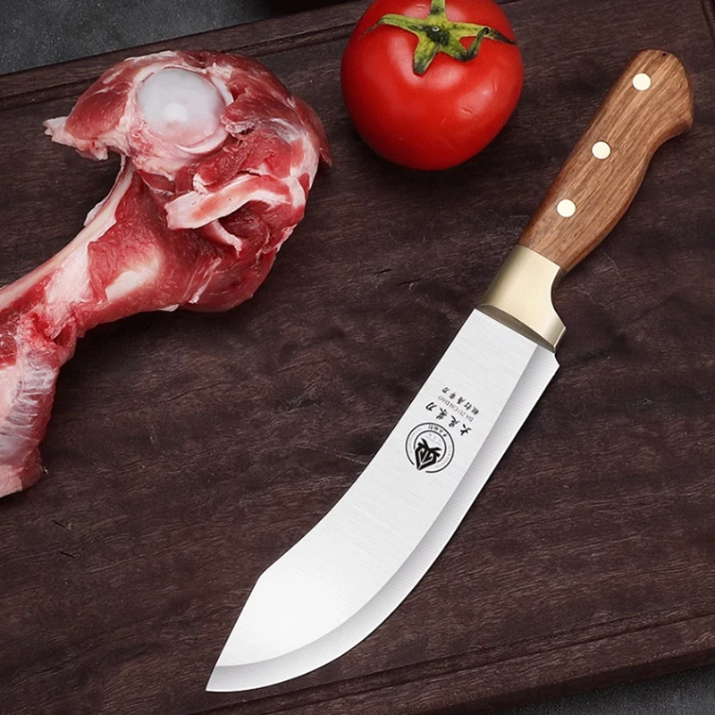New stainless steel precision forged meat cleaver,sharp professional cutting knife,fixed blade butcher knife,kitchen accessories