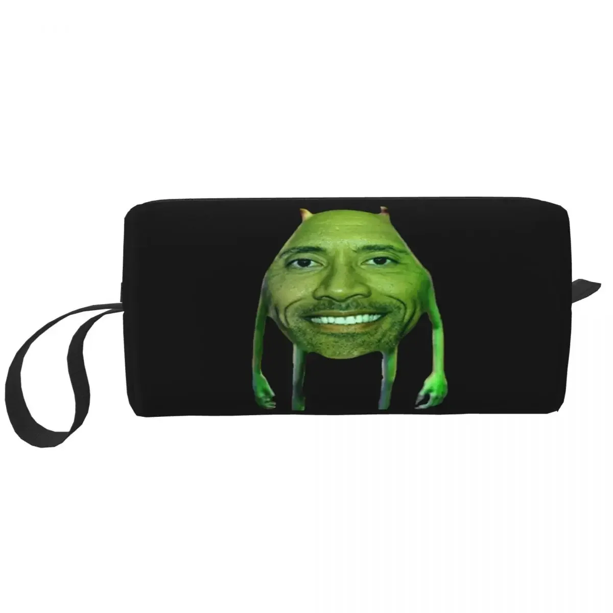 Dwayne The Rock Johnson Meme Makeup Bag Women Travel Cosmetic Organizer Cute Storage Toiletry Bags