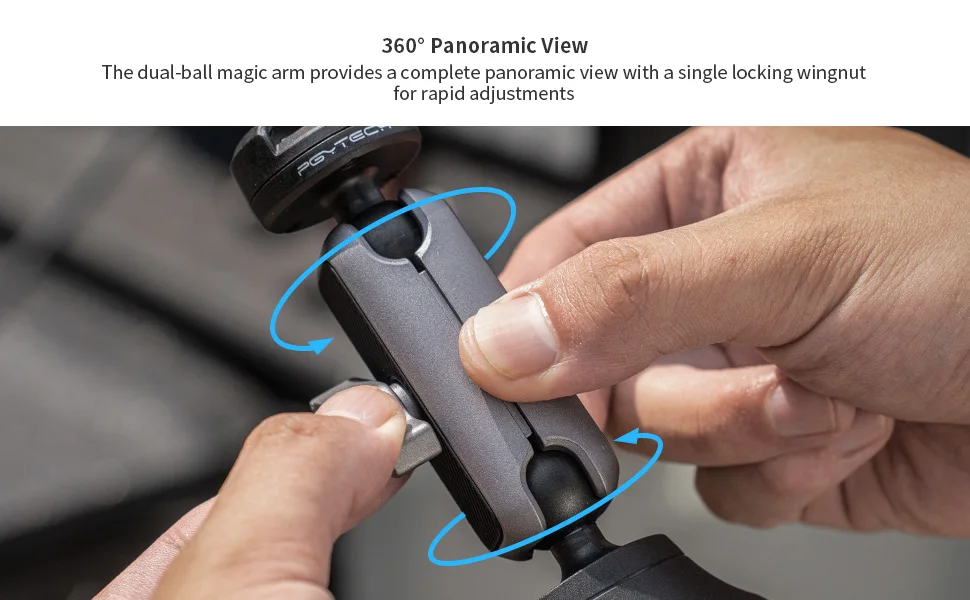 PGYTECH CapLock Saugnapf Autohalterung 360° ° Rotation für DJI OSMO Action POCKET 3 Gopro 12 10 9 mit 1/4 Standardadapter – Detail 5