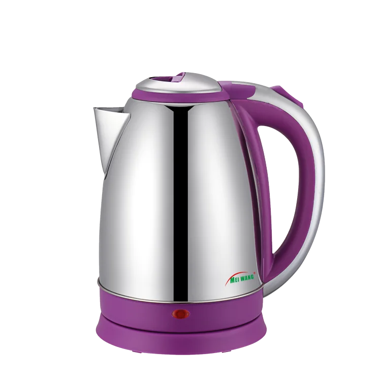 

Meiwang Factory Stainless Steel Electric Kettle 1.8L/2.0L Boil Dry Protection Water Heating Fast 1000W-1500W Customized