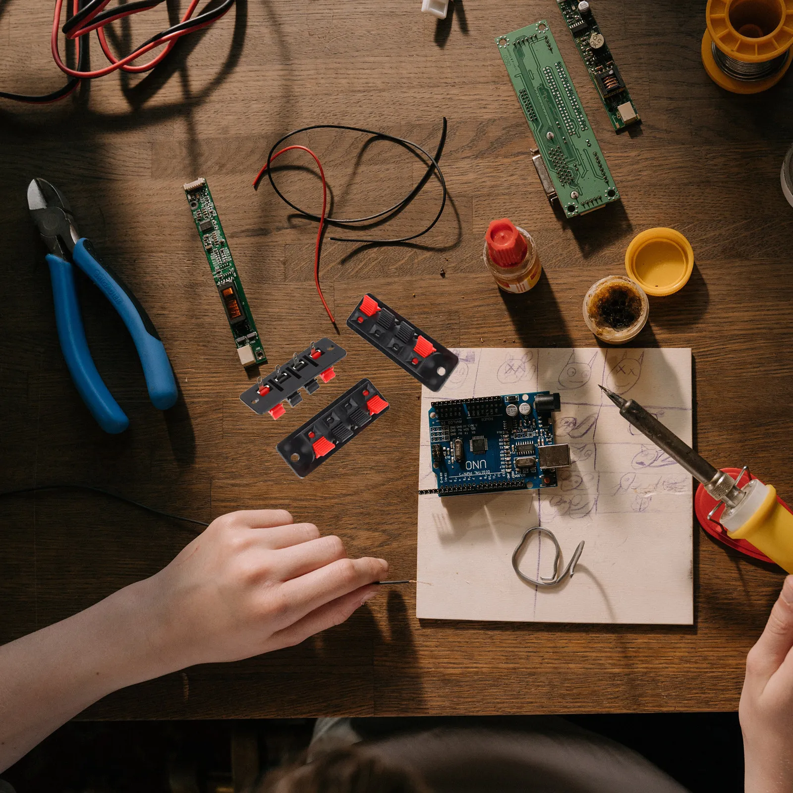 6PCS Speaker Terminal Connectors for Stereo/Subwoofer DIY – Fast Installation, Reliable Wire Connection