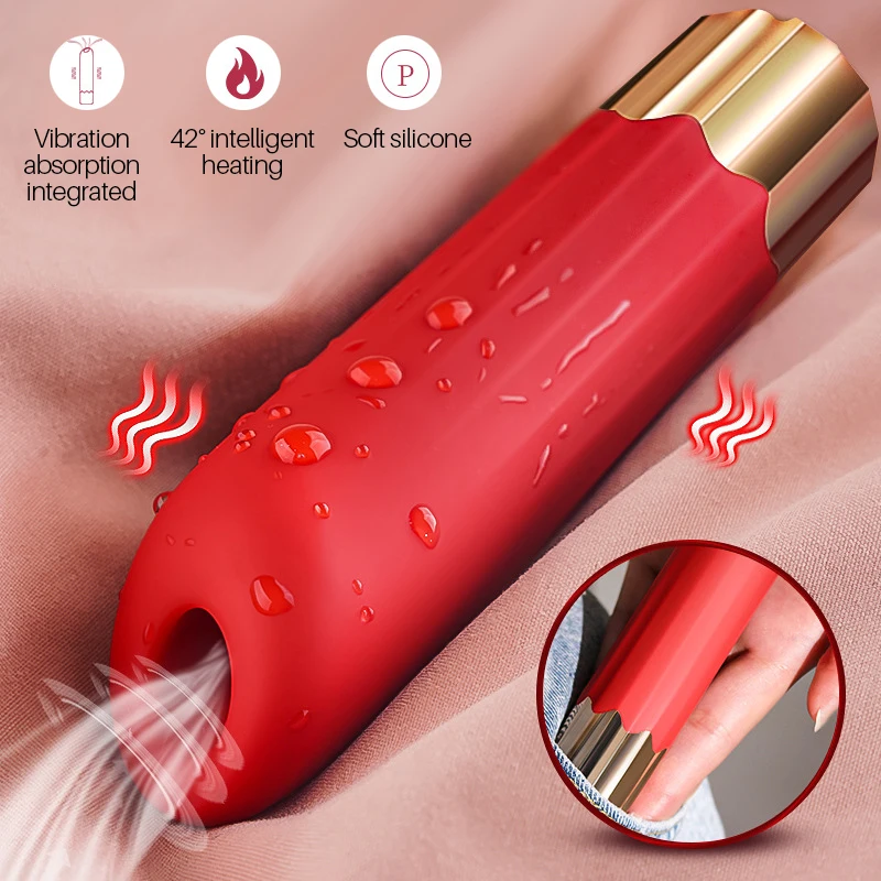 Potężny wibrator do ssania szminki Mini wibrujący stymulator łechtaczki zasysanie próżniowe oralny wibracja kulka Sex zabawka dla kobiet