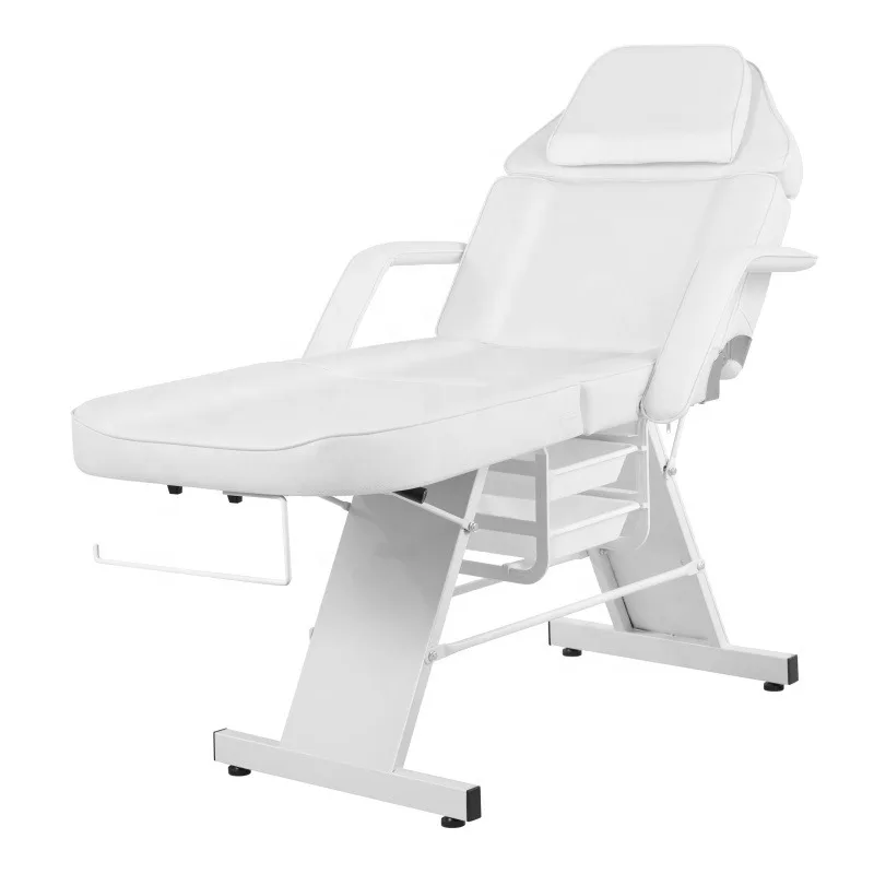 Massage Table Foldable Adjustable Professional Beauty Bed with Ergonomic Stool Salon Furniture for Tattoo Studio Lash