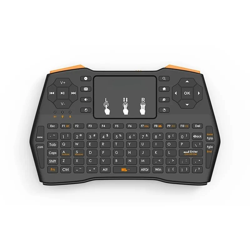 for i8 Mouse Keyboard Plus Mini Wireless 2.4G Three Color Backlight Multimedia Remote Control