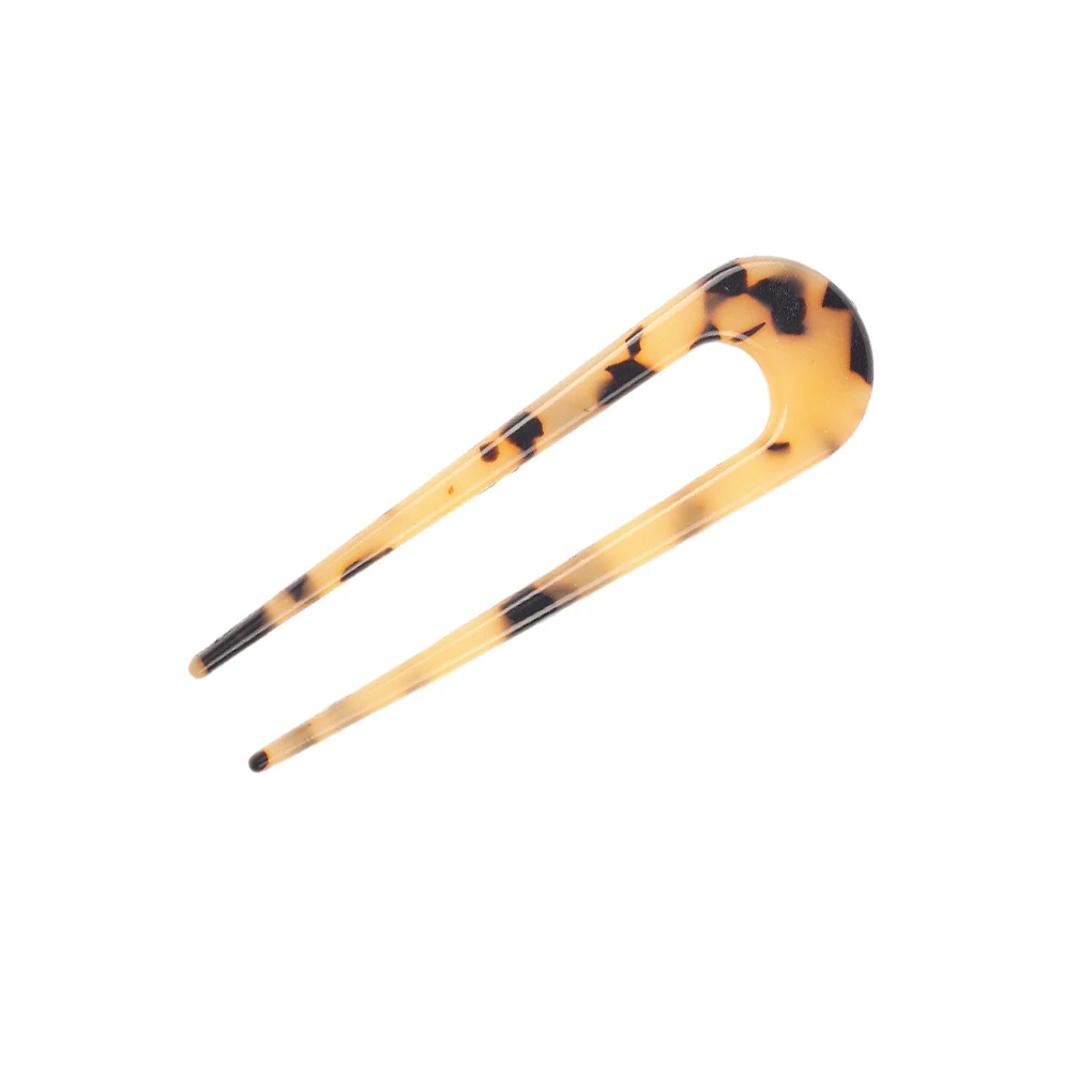 Acetate U-Shape Hair Sticks Clip Hairpins Multicolor Gift Headwear Anti-Skid Girls Wedding Daily-Wear Accessories