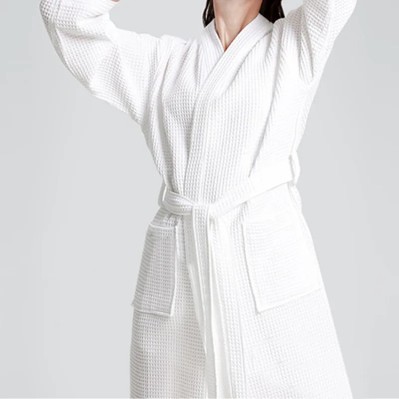 

Hotel Bathrobe; All-cotton Waffle Warmth Four Seasons Use Hot Spring Beauty Salon Bathrobe; Inn Hostel Paj