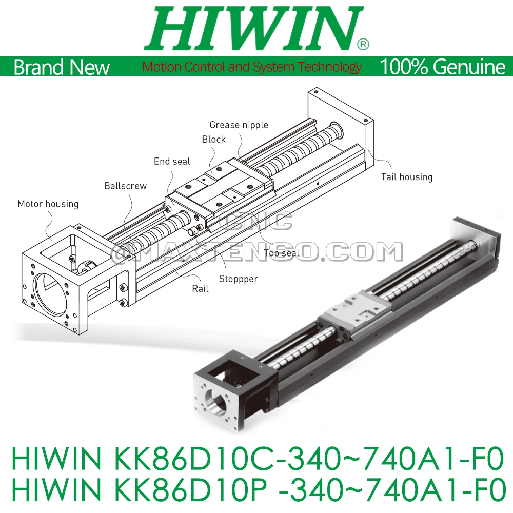 Genuine HIWIN KK86 Module Single-Axis Robot Industrial KK86D10C KK86D10P Linear Slide Stages High Accuracy Stiffness Ball Screw