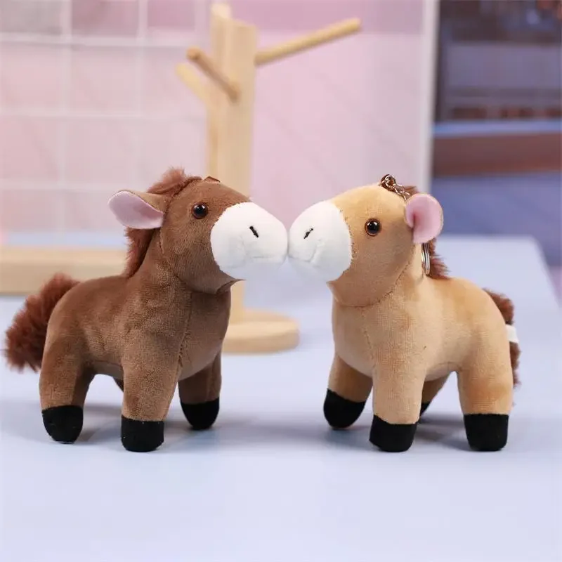 ตุ๊กตาม้าการ์ตูนน่ารักต้อนรับปีใหม่ ของเล่นตุ๊กตาสัตว์น่ารัก พวงกุญแจม้าตัวน้อยน่ารัก ของตกแต่งกระเป๋าสำหรับเด็กผู้หญิง พวงกุญแจ ของขวัญวันเกิด