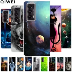 Hard Case For Honor Magic V2 Case Cover Clear Print Transparent Phone Cover for Honor Magic V2 5G Protect Shell Capa Wolf Lion