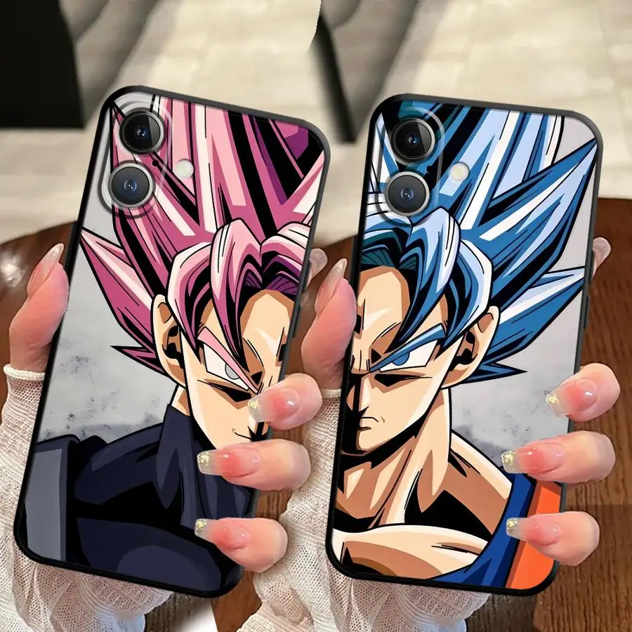 Schwarze weiche Handyhülle für iPhone 7 8 XS Max 13 12 11 17 Pro Max 17Air 15 16 14 Plus XR Dragon Ball Goku Cool