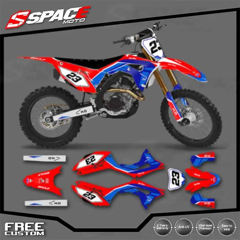 

SPACE Custom Motorcycle Graphics Background Decal for HONDA 2018 CRF250 17-18CRF450 2019-2020 CRF250 450 Decals Stickers Kits 09