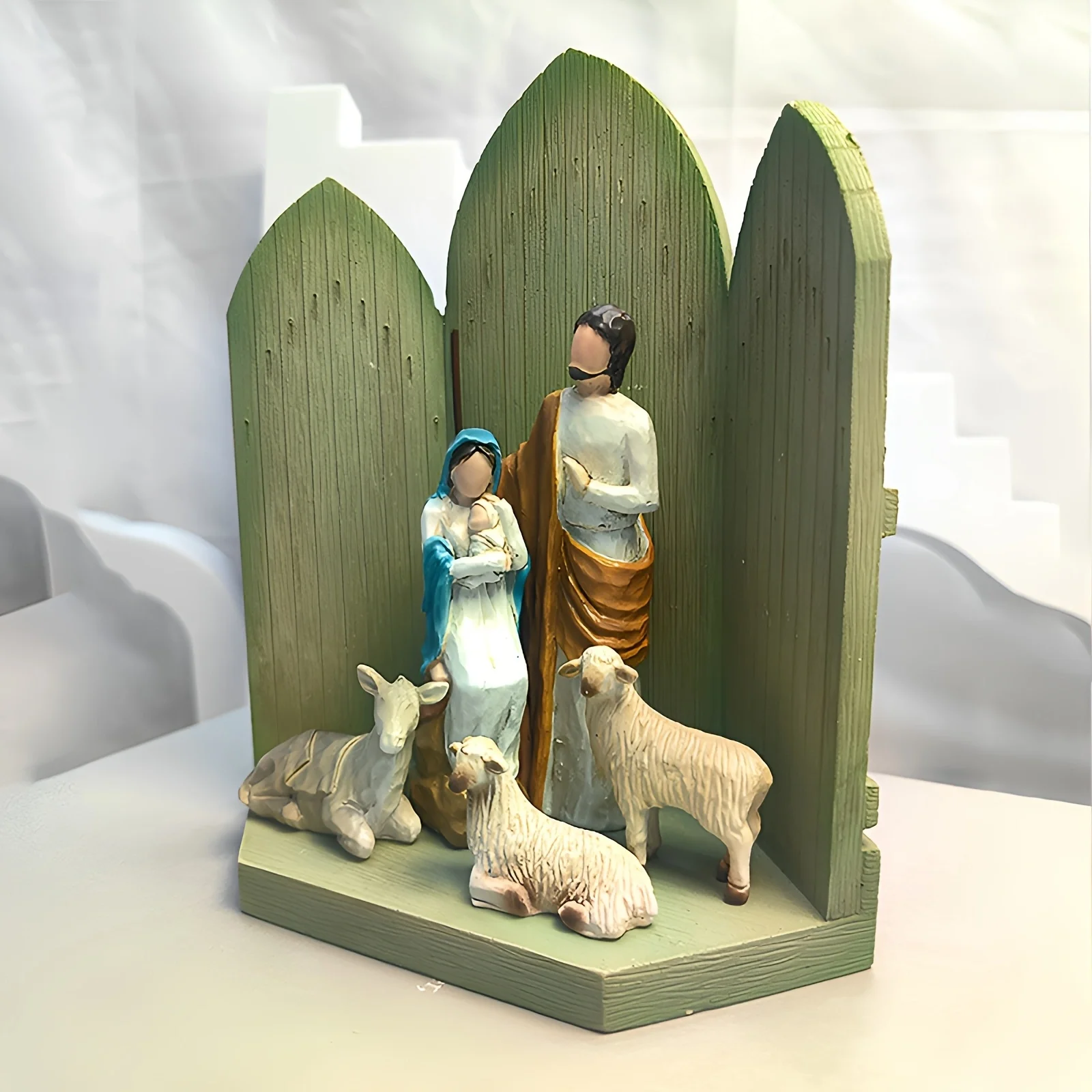 Statue Collection: Three Wise Sculptures Of Jesus Nativity Collection: Magic BibleHoliday Christmas Gift Decoration