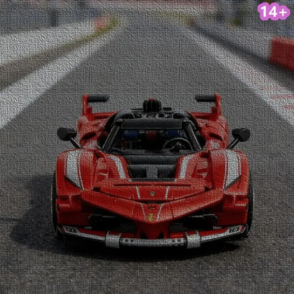 

897Pcs New Decoration In stock Item 42212 MOC Sports RedFXX Car Home Gift Toy Christmas Birthday Building Block Gift