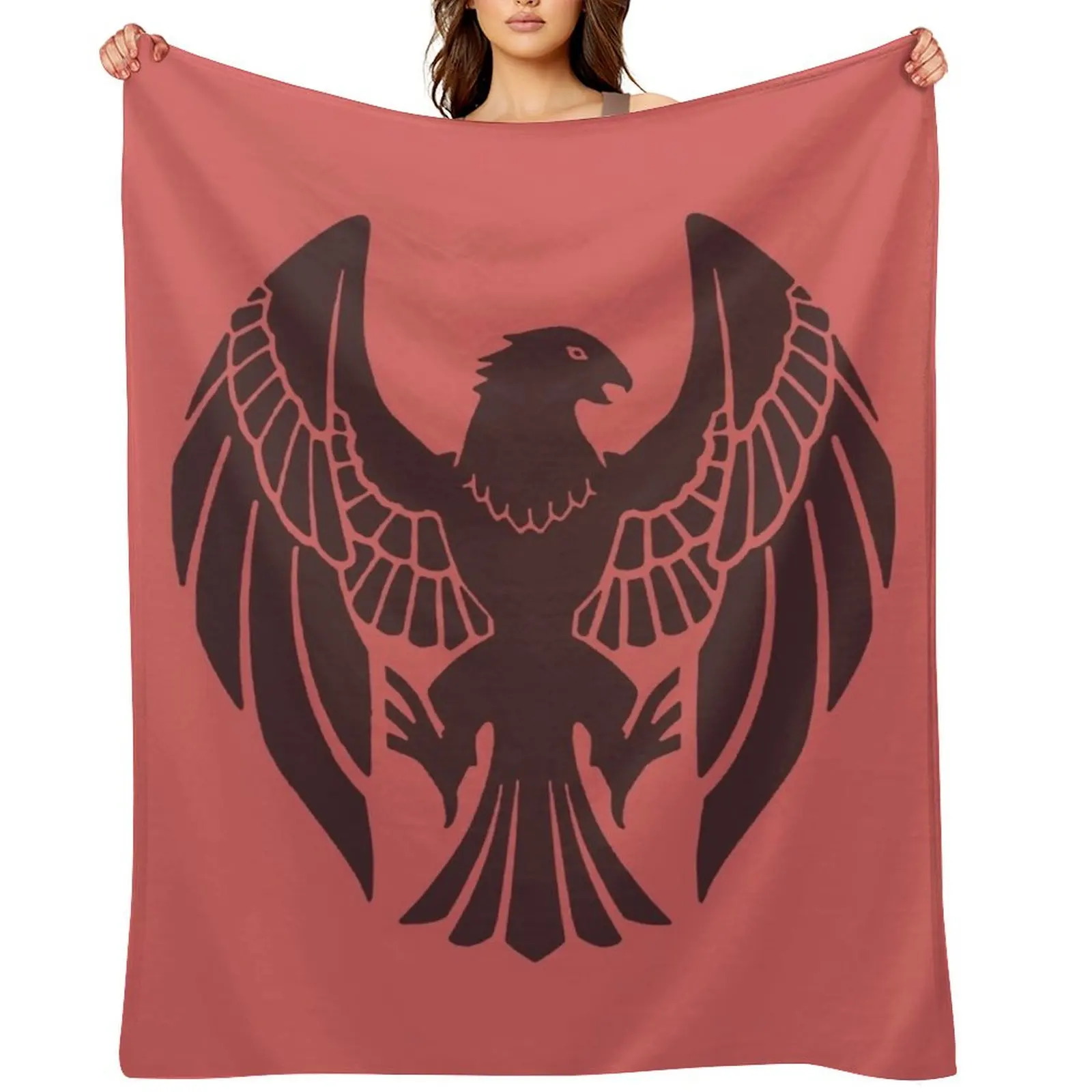 

Fire Emblem: Three Houses - Black Eagles Emblem [Colored] Throw Blanket Kid'S warm for winter Polar Luxury Brand Blankets