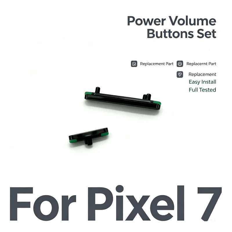 Power Volume Side Button Replacement For Google Pixel 7, Phone Power On Volume Key Repair Parts