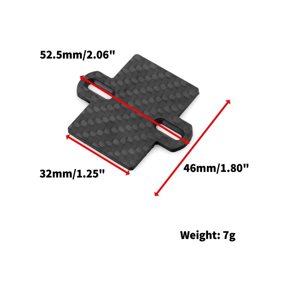 Piastra di montaggio ESC in fibra di carbonio per Slash 2WD 1/10 accessori per parti di aggiornamento per camion a percorso breve