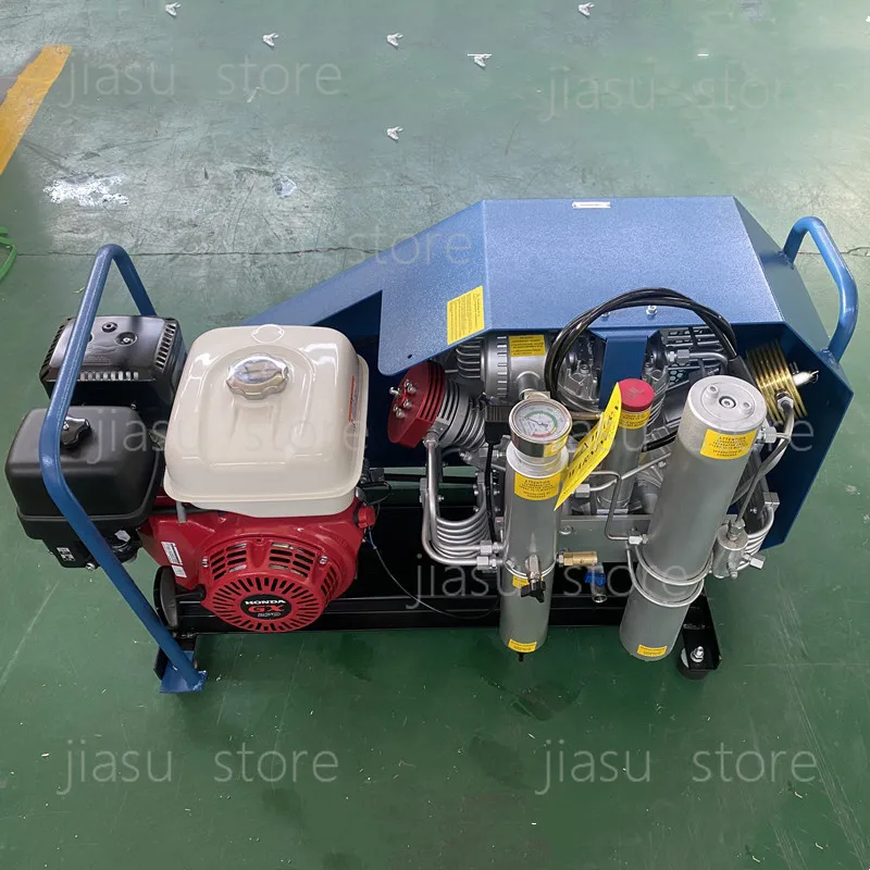 Small High Pressure Cylinder Filling Compressor 220V 380V 100L 200-300bar Portable Breathing Air Pump