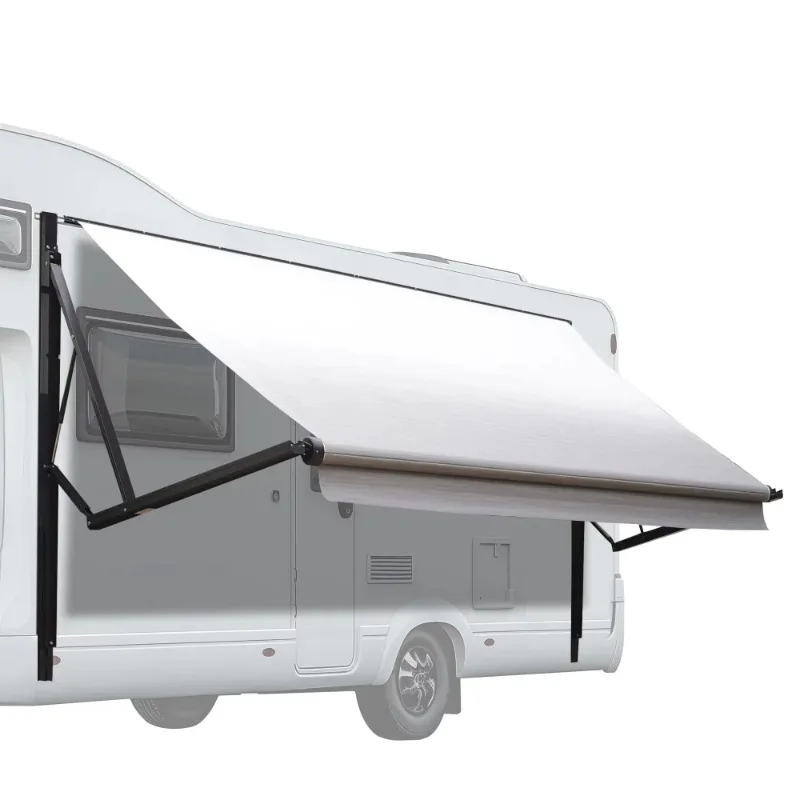 

Launch of electric camper, 16-foot RV of electric RV trailer awning