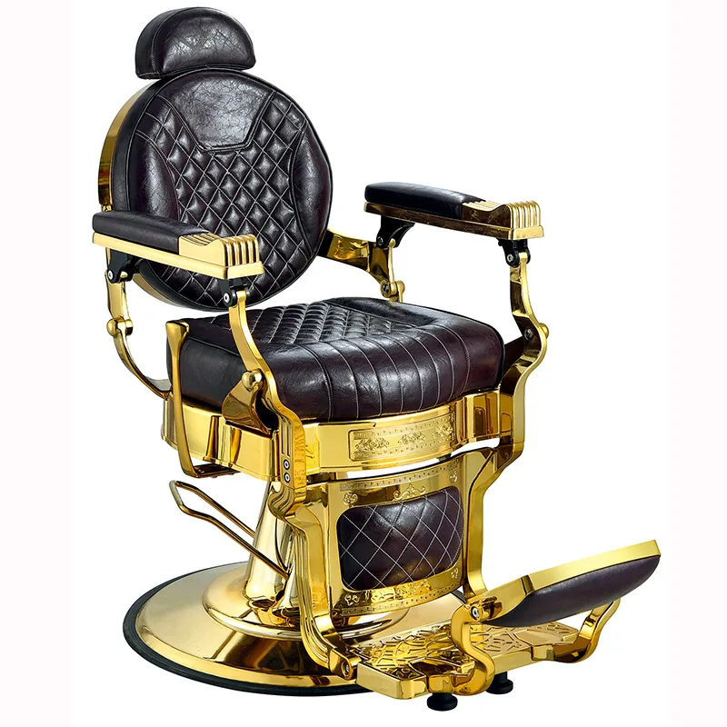 LH Vintage Oil Hair Chair Exclusive for Barbershops and Salons, Reclining Haircut Chair