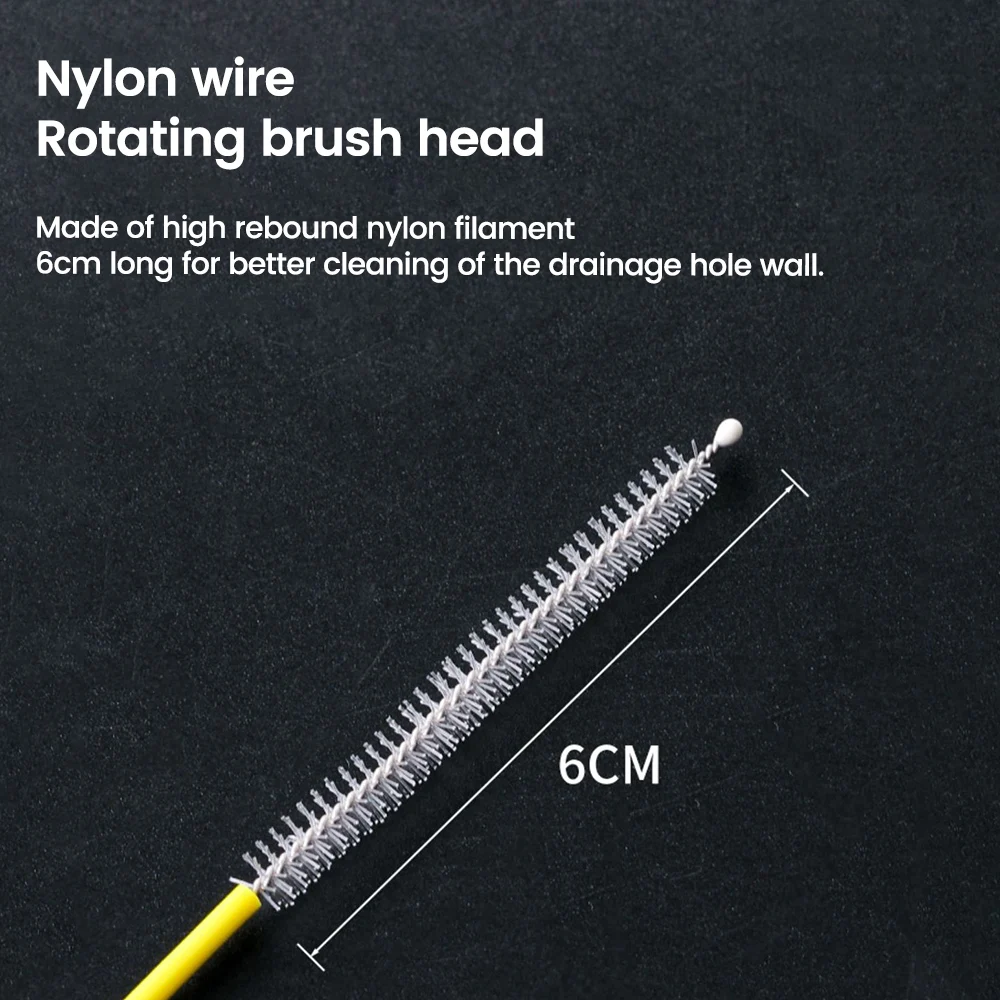 230cm Car Brushs Sunroof Door Windshield Cleaning Brush Drain Hole Drain Cleaning Scrub Tool Spiral Clean Brush Drain Cleaner