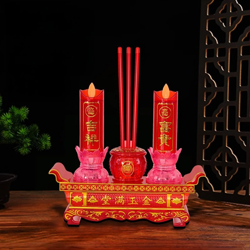 

Cz swinging lotus incense burner - auspicious offering for buddhist worship, guanyin, and the god of wealth candle holder