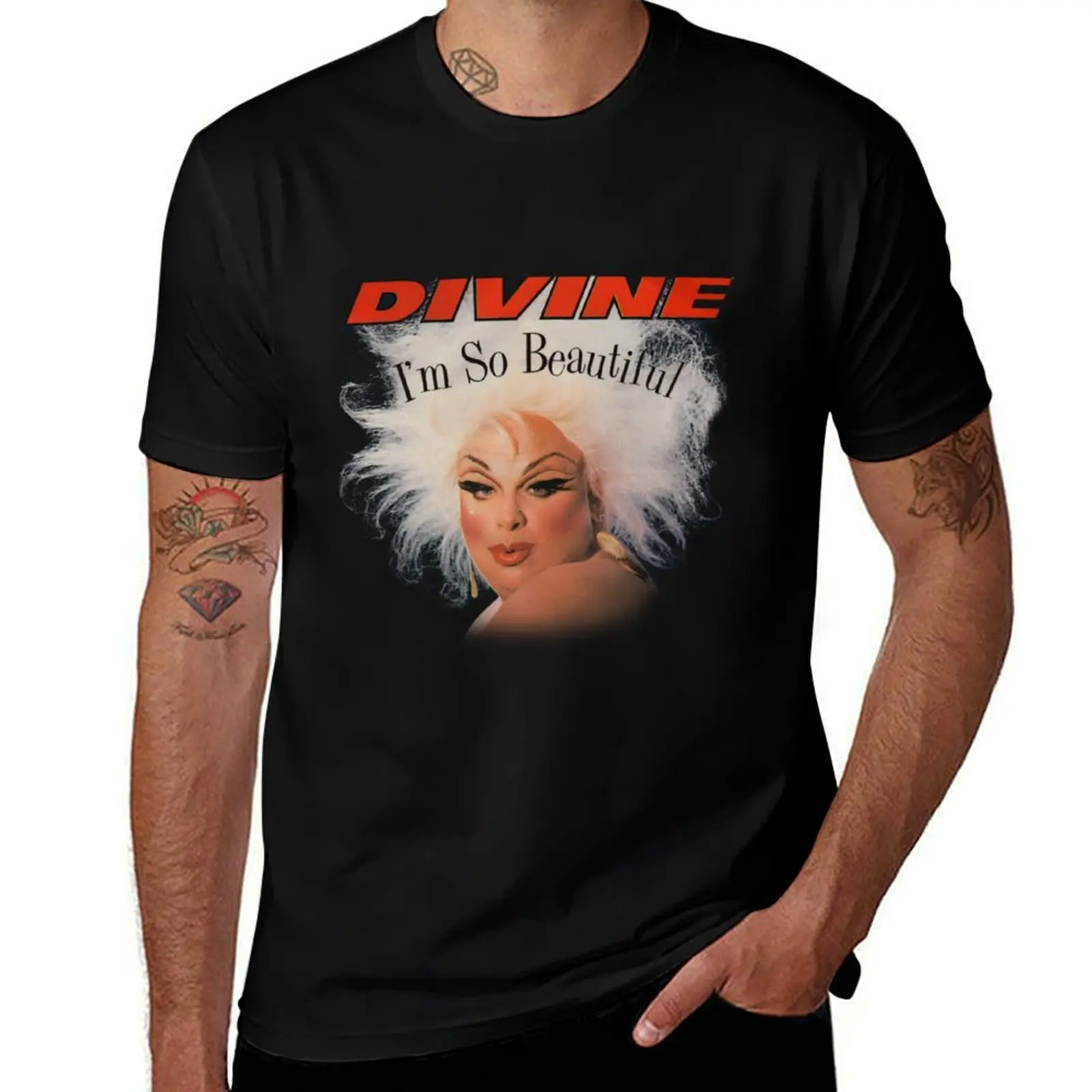 

divine im so beautiful john waters T-Shirt Plus Size Street Style Tee