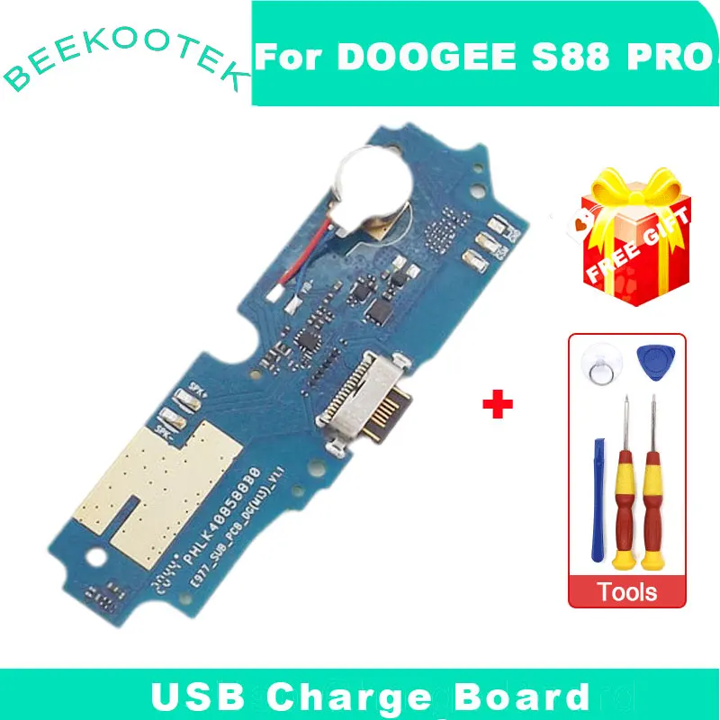 

Новая оригинальная USB-плата DOOGEE S88 Pro, зарядная база, порт, плата с вибратором, аксессуары для ремонта смартфона DOOGEE S88 Pro