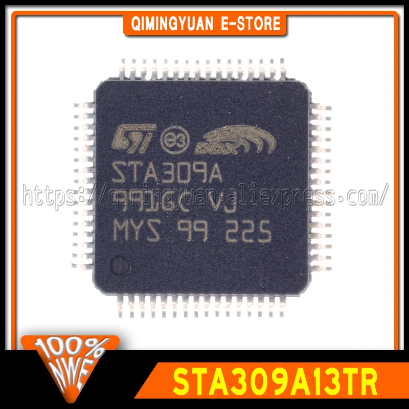 1~20PCS/LOT STA309A STA309A13TR STA309 QFP-64 SMD Stereo Digital Class D Audio Amplifier Chip In Stock GOOD Quality