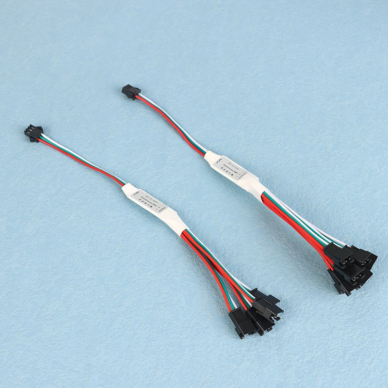 ミニttl信号増幅器,ws2811,ws2812b,3ピン,アドレス指定可能なrgb,LEDストリップ,ストリングモジュール,1〜4, 8,dc 5-24v