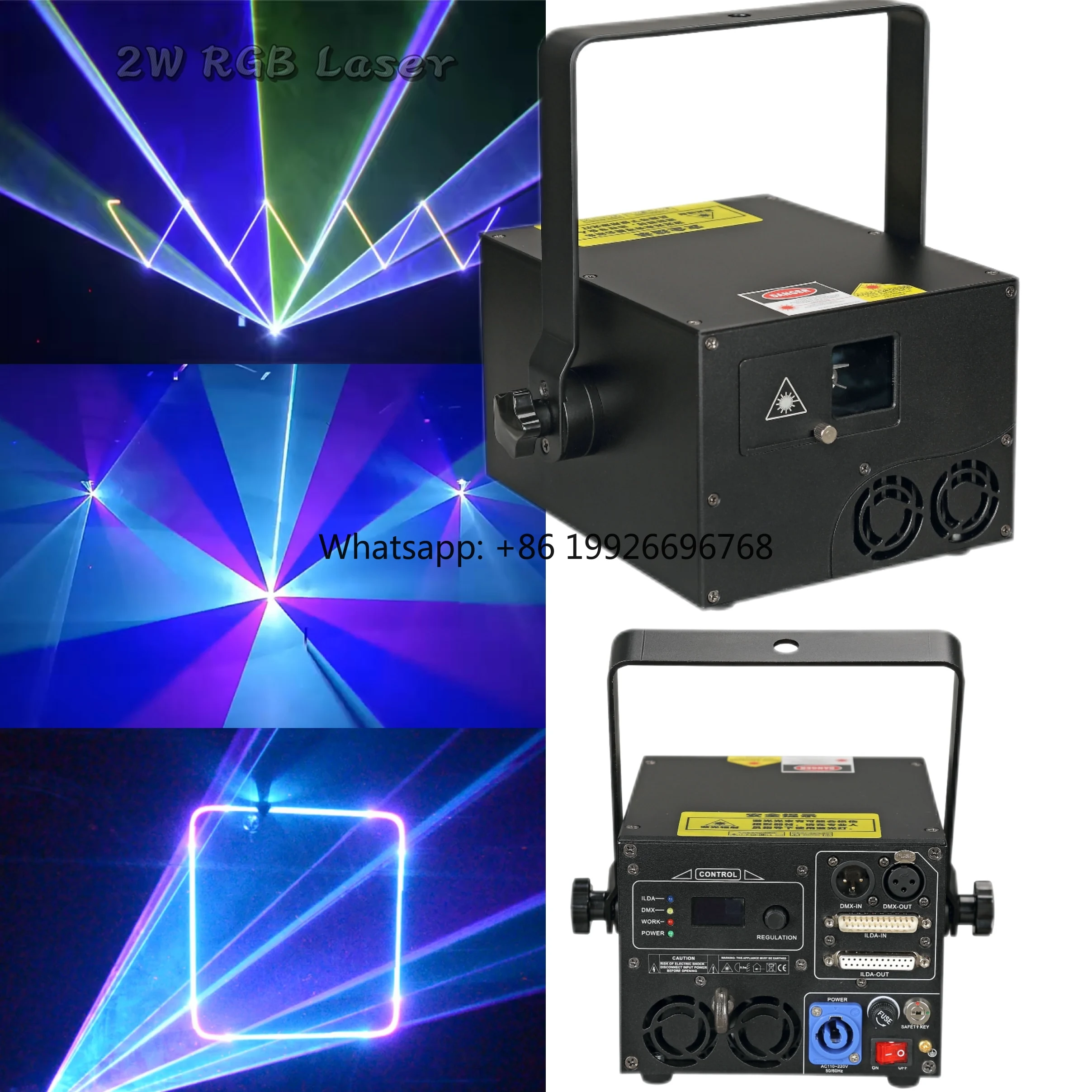 

2w Laser Show Dj Disco Club Event Stage Lights Rgb Полноцветные анимационные лазерные лучи