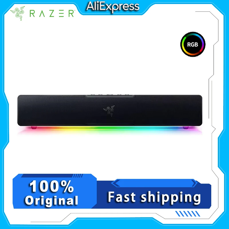 Razer Leviathan V2 X Gaming Soundbar Compact Design Chroma RGB USB Type Bluetooth 5.0for PC, Desktop，Laptop, Smartphones