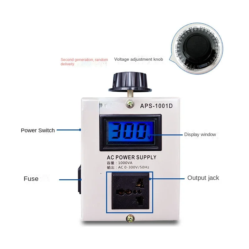 Applicable to APS-2003D Four-Window Voltage and Current Power Pressure Regulator Display 3kva Digital Display Pressure Regulator