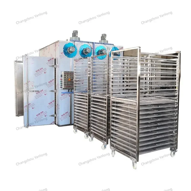 

High Quality 48 Trays Industrial Hot Air Circulating Dryer For Food Fish Meat Fruit Spicy Cabinet Dryer