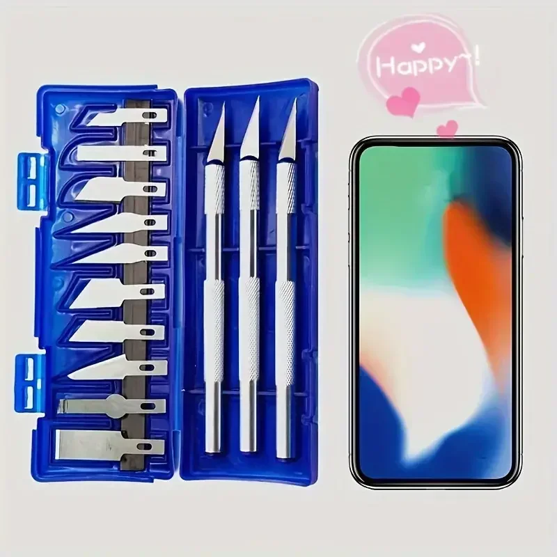 Graveren Vleesmes Set Koolstofstaal Scalpel Mes Gereedschap Kit Polymeer Klei Pen Mes Ambachten Carving Cutter Reparatie Tools