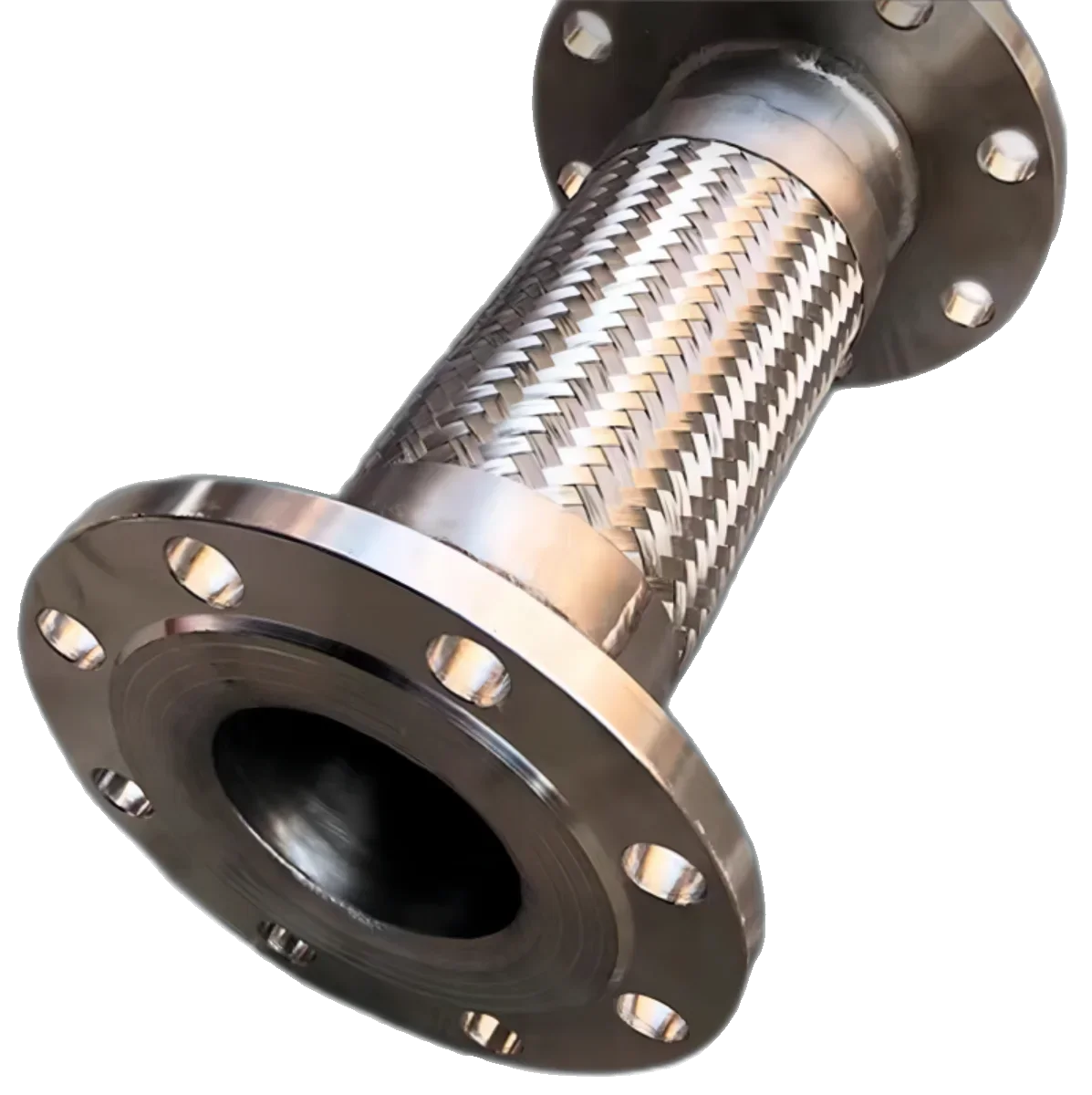 

Carbon steel flange 304 stainless steel high temperature braided corrugated metal soft connection