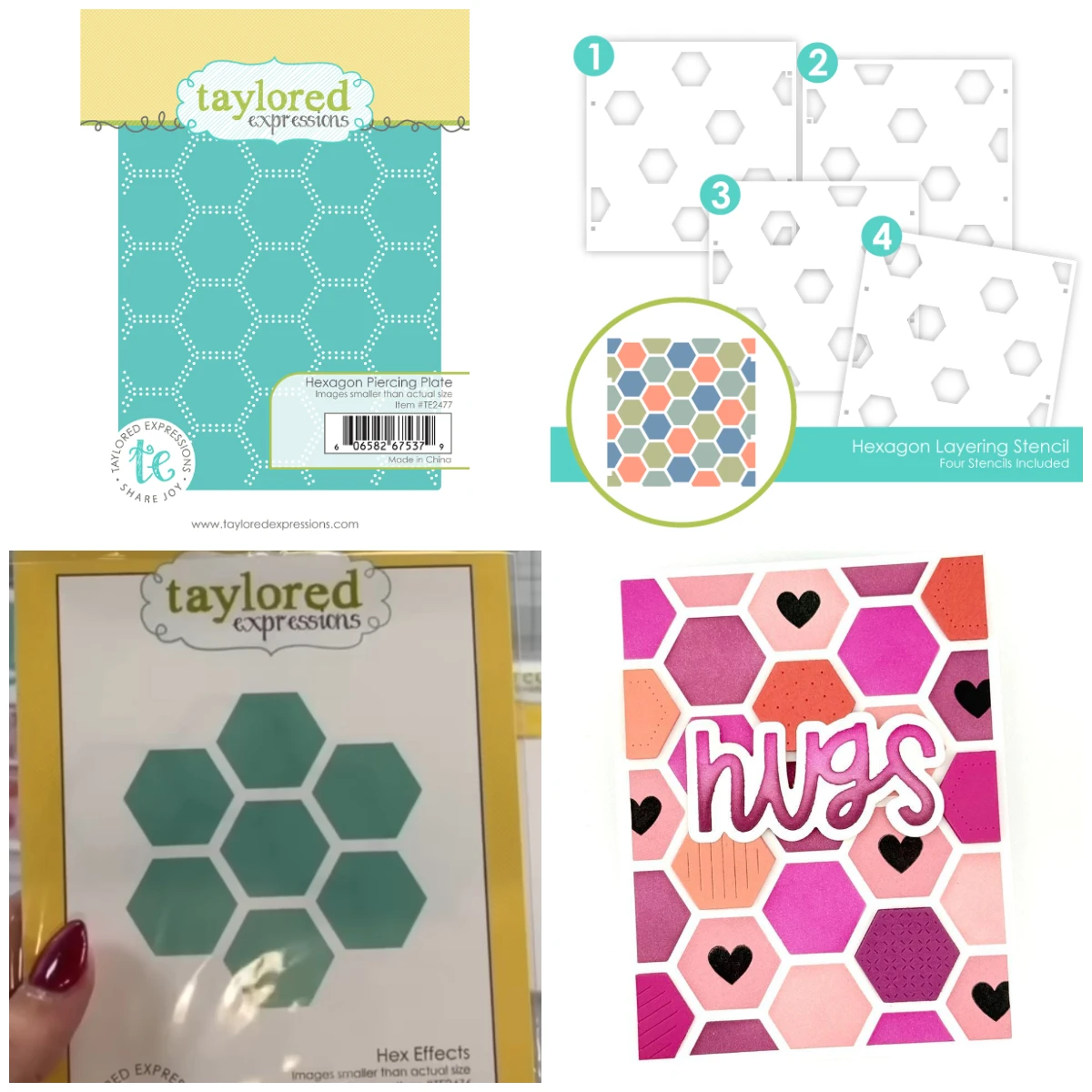 

2026 New Hexagon Metal Cutting Dies Stencils for Scrapbooking Stamp Photo Album Decorative Embossing Cut Die DIY Paper Cards