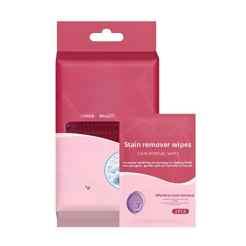 Doppelseitige Fleckenentfernungstücher – No-Wash-Notfall-Kleidungsreiniger, Fleckenentfernende Feuchttücher für Daunenjacken, einzeln