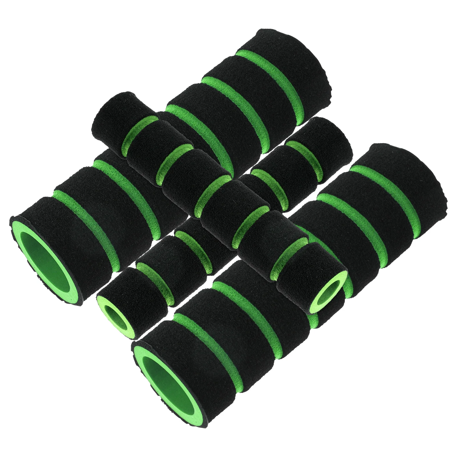 

4pcs H Grips Bicycle H Grips for Mountain Bike Motorcycle Anti Vibration Non Slip Cycling Equipment Green Color