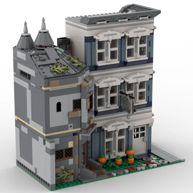 MOC-57611 목수의 작업장 가구 매장 MOC 모듈형 주택 빌딩 블록 스트리트 뷰 건축 장난감 빌딩 블록