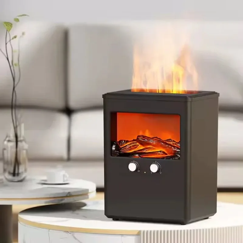 2025 ive Product Hot Sale 3000ml Cool Mist Fireplace Humidifier Oil Essential Aroma Diffuser Adjus Car