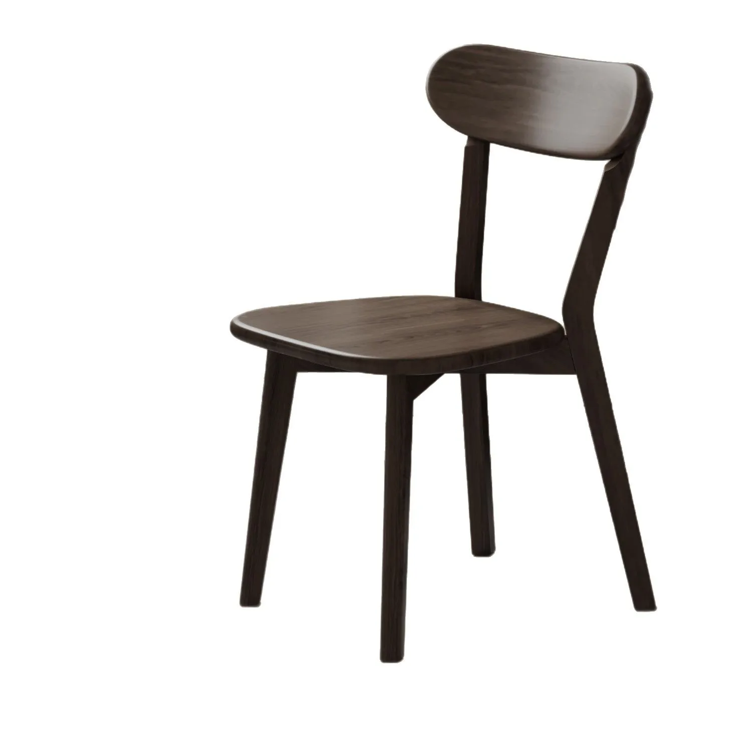 

New Solid Wood Dining Chair Home Backrest Dining Table and Chair Restaurant Stool Middle Ancient Tea Table Oak Chair Desk Chair
