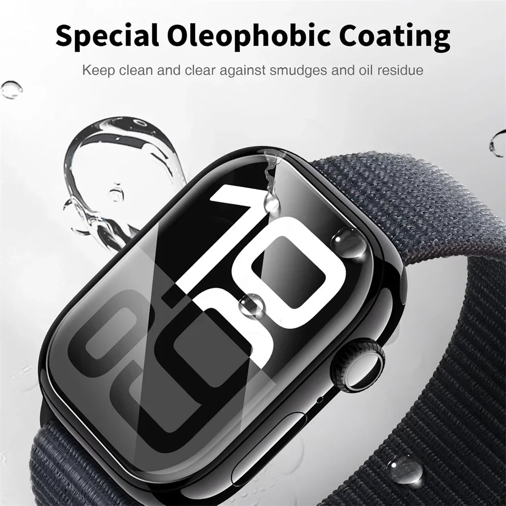 Screen Glass Protector Film For Apple Watch 10 46mm 42mm Ultra 2 49mm Soft Full Cover Film iWatch 9 8 7 6 5 45mm 41mm 44mm 40mm image 3
