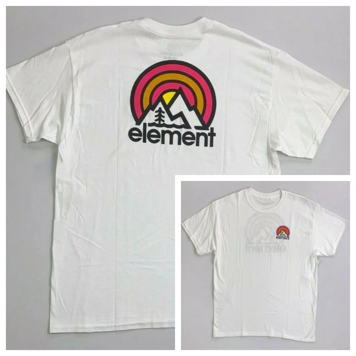 Hot Men's Element Regular Fit Cotton T-Shirt Graphic Cotton T-shirt High-end Luxury Unisex Style Both of Men and Women