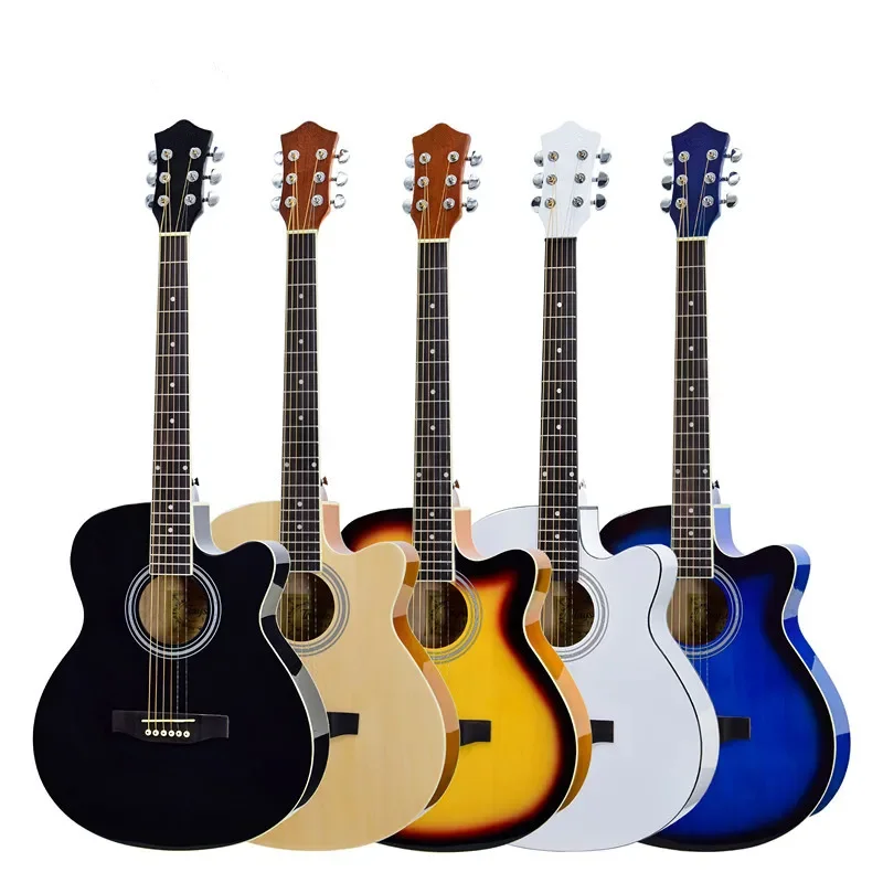 Musical Instruments  A Shape OEM Brand Customize 6 String Acoustic Electric Guitar Made in China